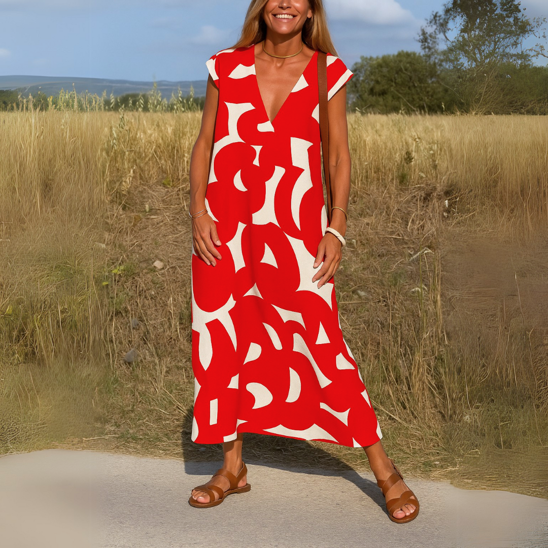 Lacy™ | Sommerkjole med Grafisk Print
