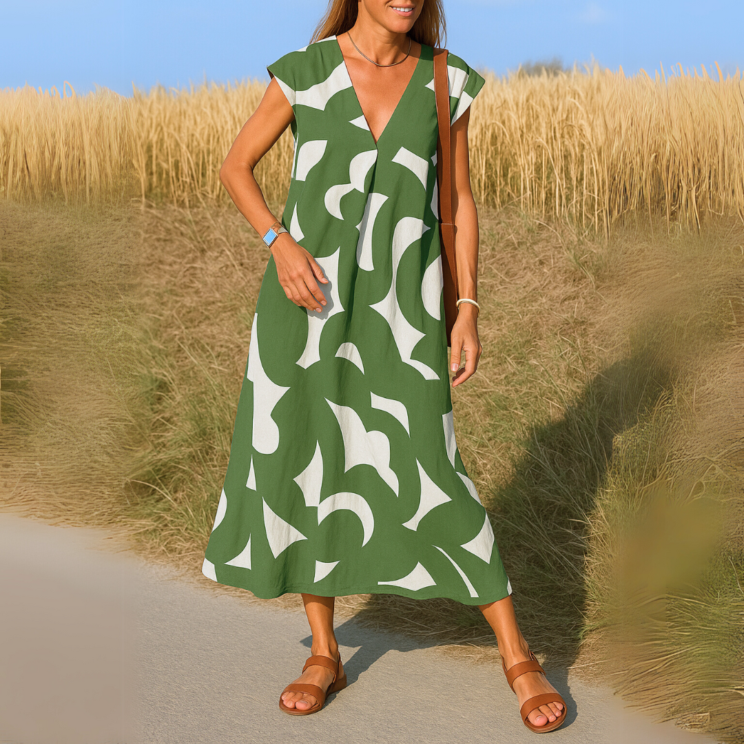 Lacy™ | Sommerkjole med Grafisk Print