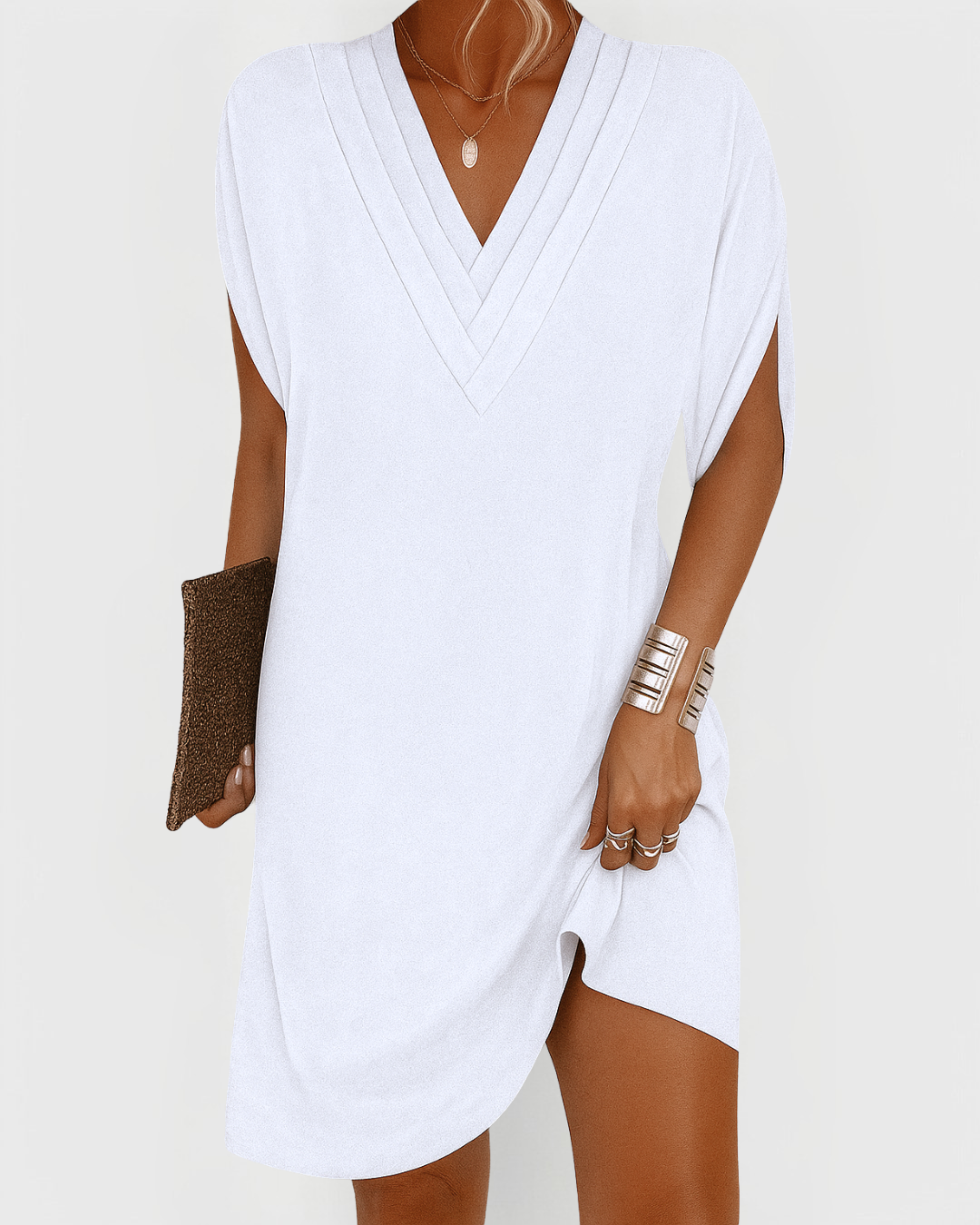 Ella™ | Elegant V-hals kjole