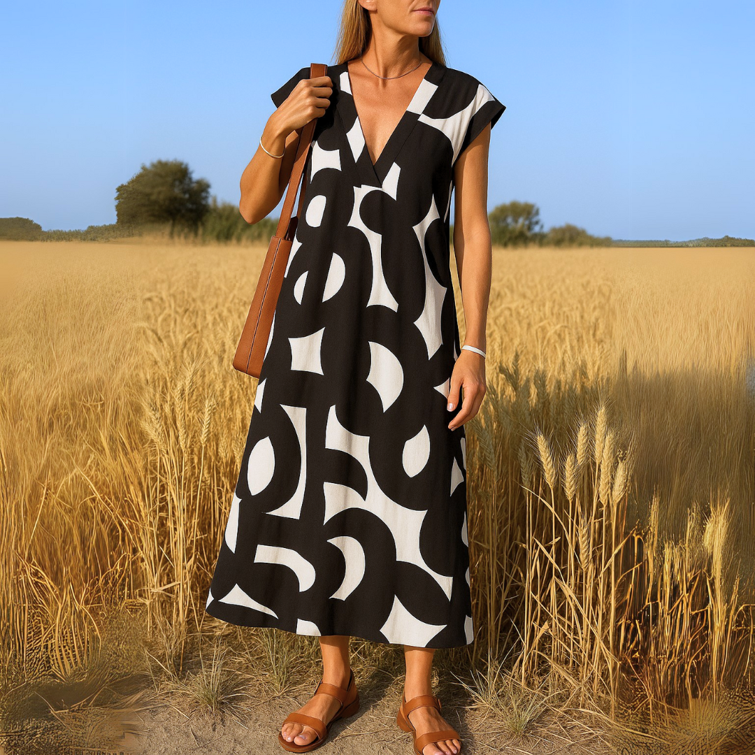 Lacy™ | Sommerkjole med Grafisk Print