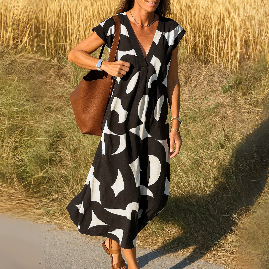 Lacy™ | Sommerkjole med Grafisk Print
