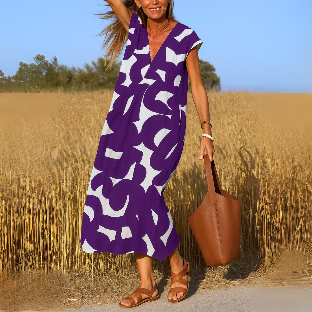Lacy™ | Sommerkjole med Grafisk Print