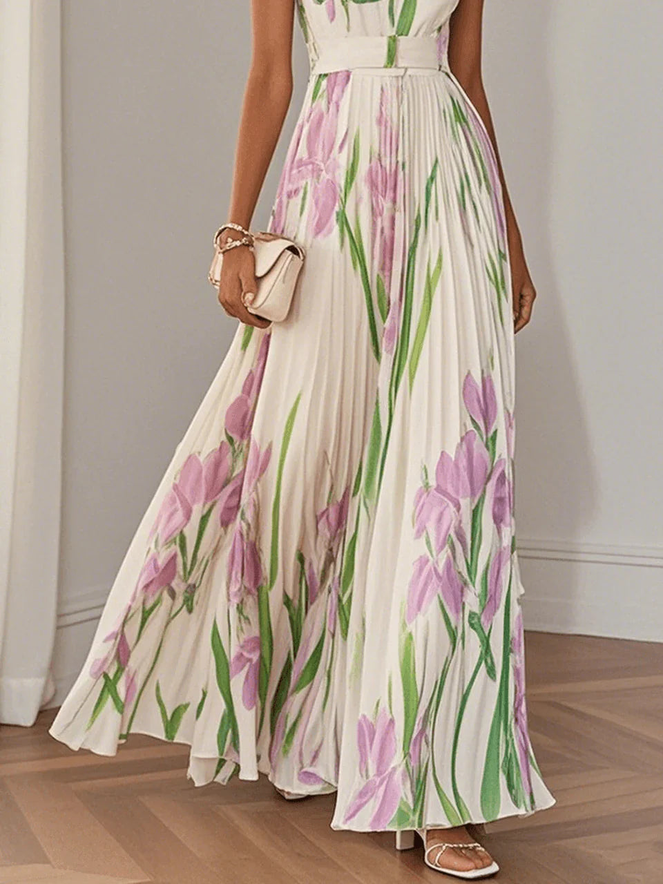 Olivia™ | Elegant kjole med blomsterprint