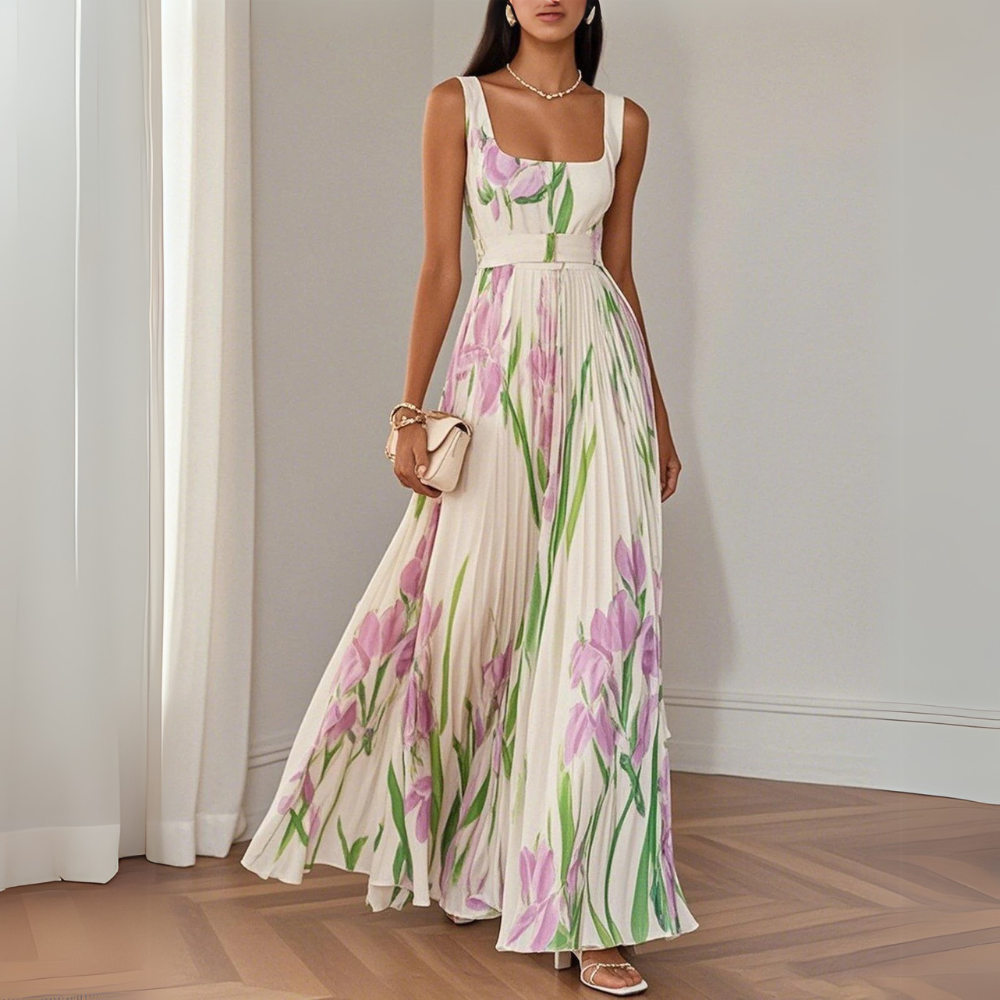 Olivia™ | Elegant kjole med blomsterprint